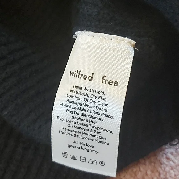 Aritzia Wilfred Free Bianca Knit sweater Dress mini dress black size XS - Picture 10 of 11